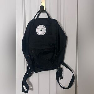 Black mini backpack